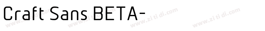 Craft Sans BETA字体转换
